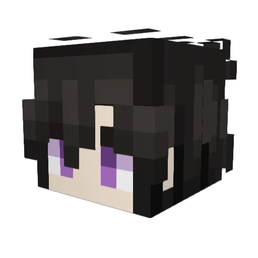 OnlyLelouch Minecraft avatar head, 3D render