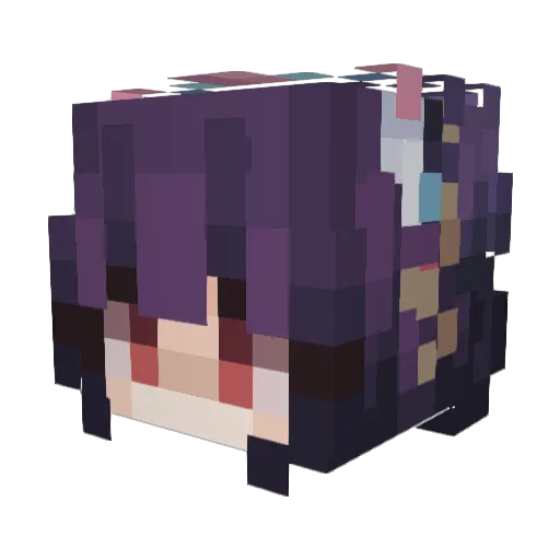 OnlyMagpie Minecraft avatar head, 3D render