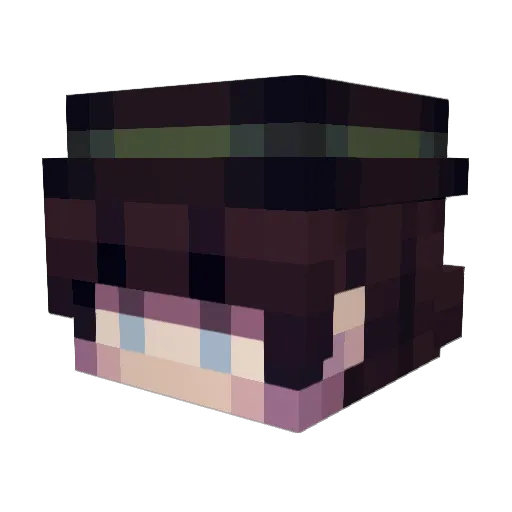 OnlyNOS Minecraft avatar head, 3D render