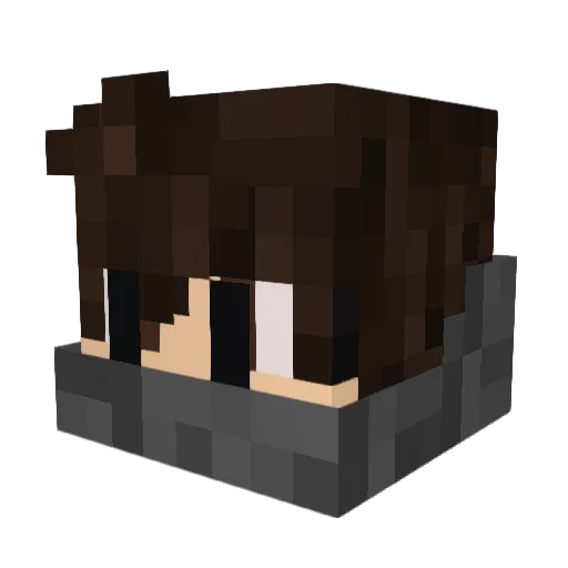 OnlyOneShot27 Minecraft avatar head, 3D render