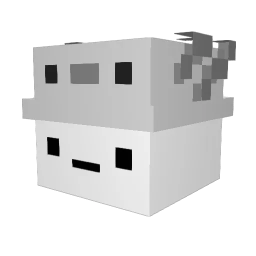 OnlyPhann Minecraft avatar head, 3D render