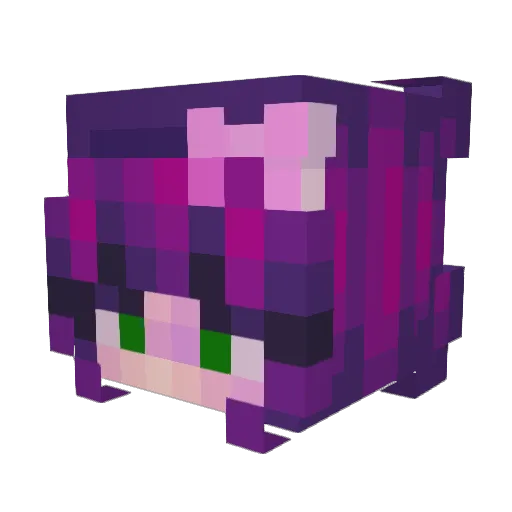 OnlyQwQ Minecraft avatar head, 3D render