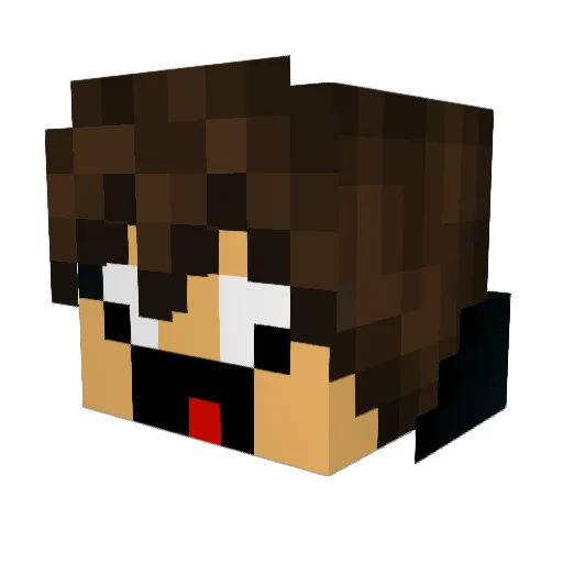 OnlyRadar Minecraft avatar head, 3D render