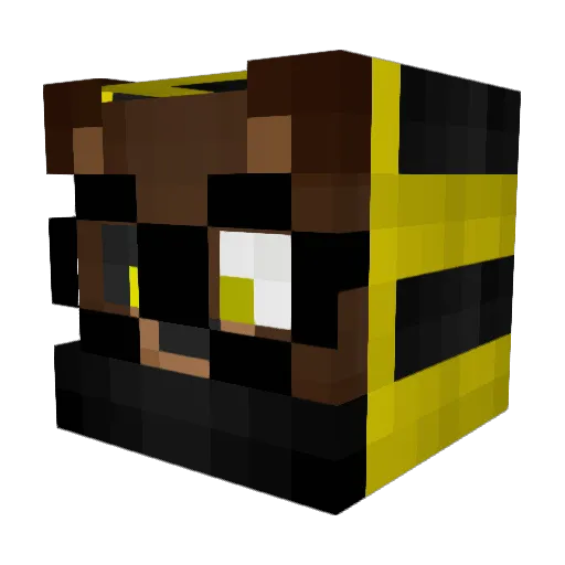 OnlyRods Minecraft avatar head, 3D render