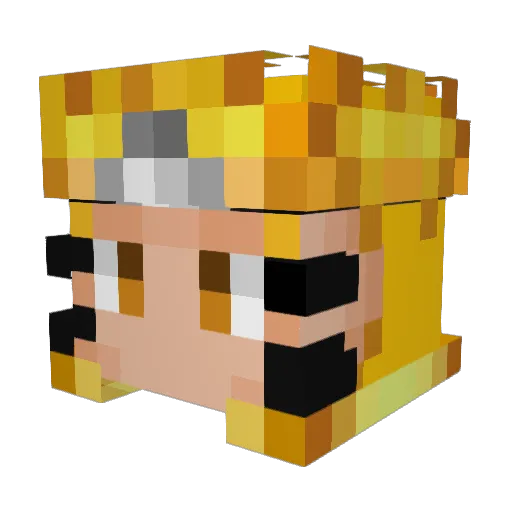 OnlySharkyyy Minecraft avatar head, 3D render