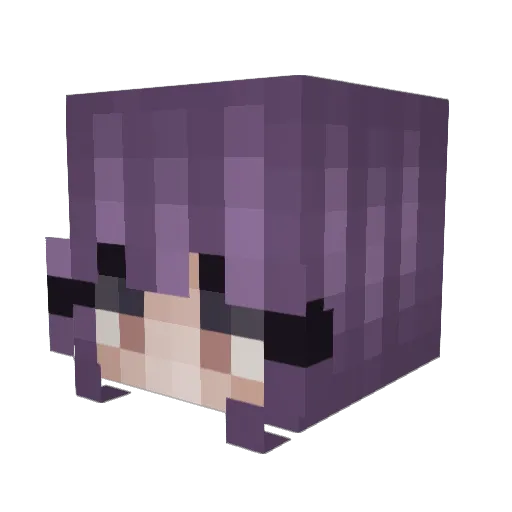 OnlyShinoa Minecraft avatar head, 3D render