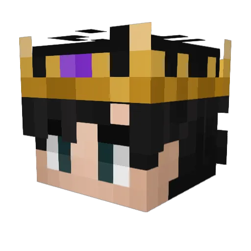 OnlySkel Minecraft avatar head, 3D render