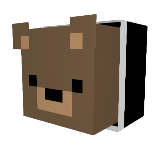 OnlySticks Minecraft avatar head, 3D render