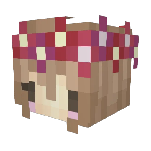 OnlyYoki Minecraft avatar head, 3D render
