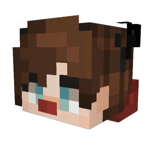OnlyYourDarling Minecraft avatar head, 3D render