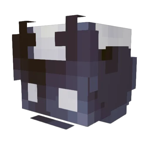 OnlyZaa Minecraft avatar head, 3D render