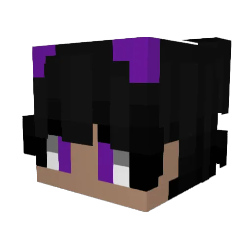 Only_A_Violet Minecraft avatar head, 3D render