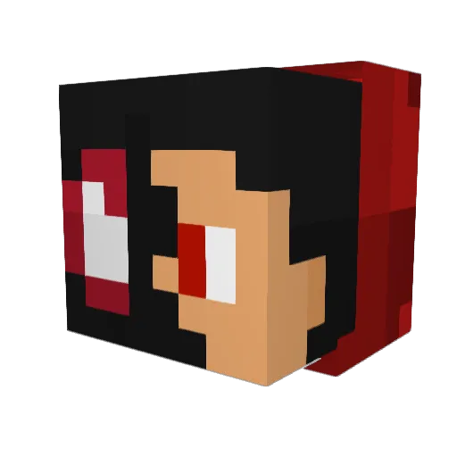 Only_PaulYT Minecraft avatar head, 3D render