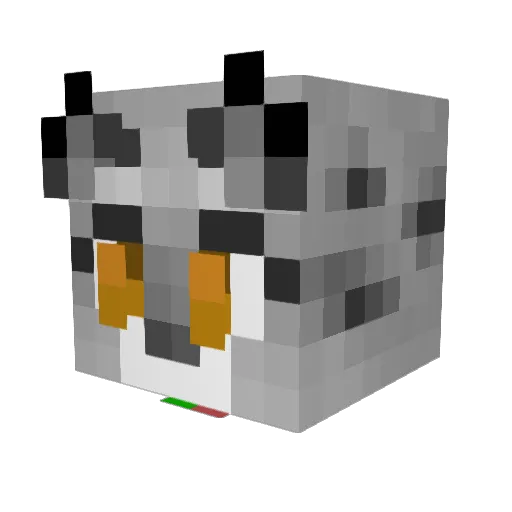 Only_Phythox Minecraft avatar head, 3D render