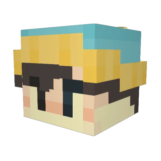 Onlyonvhs Minecraft avatar head, 3D render