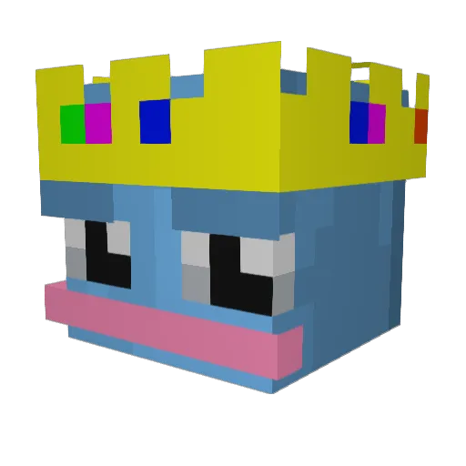 OnlyxBen Minecraft avatar head, 3D render