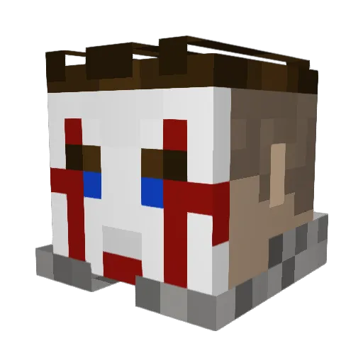 OnlyxHans Minecraft avatar head, 3D render