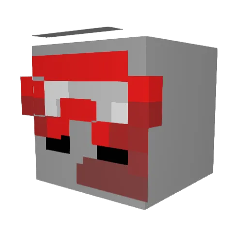 OnnBlookey Minecraft avatar head, 3D render