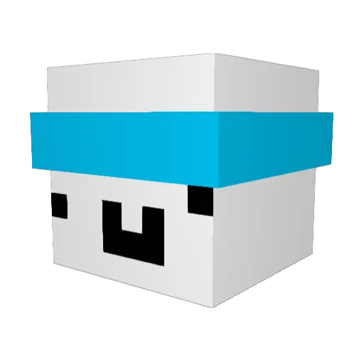 Onnana Minecraft avatar head, 3D render