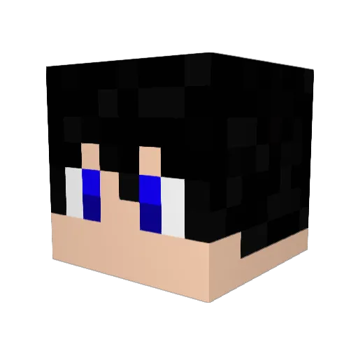 OnneGameR Minecraft avatar head, 3D render