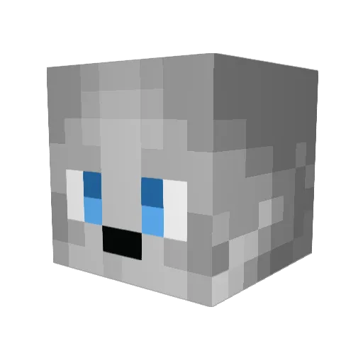 Onniko Minecraft avatar head, 3D render