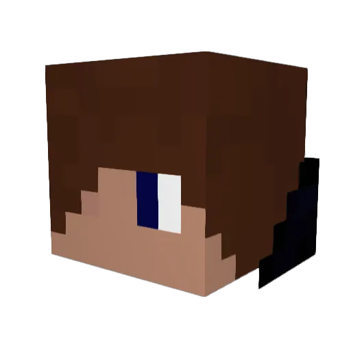 OnnoVdS Minecraft avatar head, 3D render