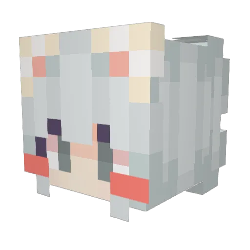 Onnuri_ Minecraft avatar head, 3D render