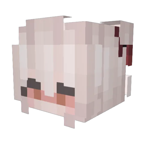 Onodzuka Minecraft avatar head, 3D render