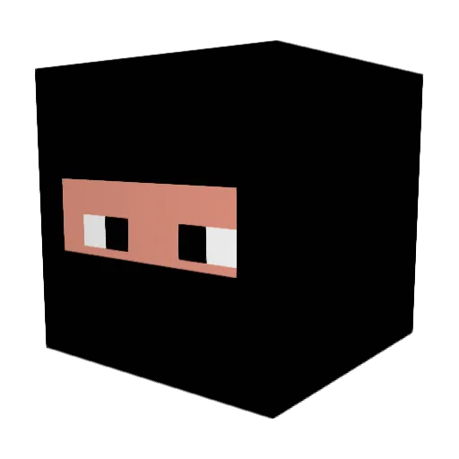 Onoomy Minecraft avatar head, 3D render