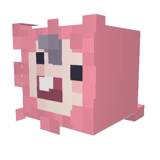 OnosakaIbuki Minecraft avatar head, 3D render