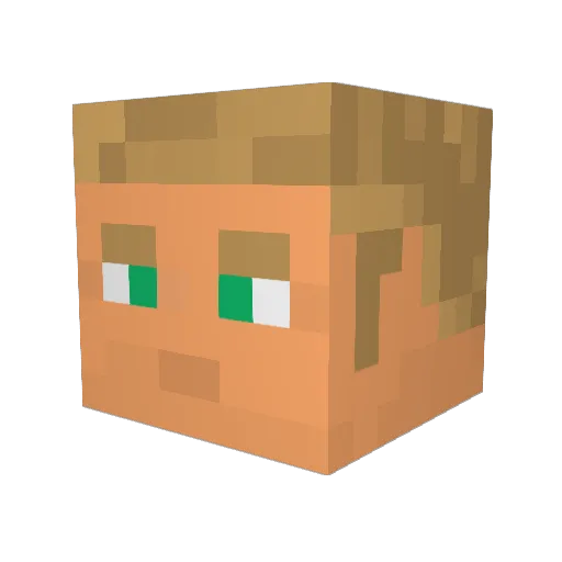 Onsen94 Minecraft avatar head, 3D render
