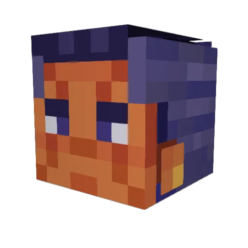 OnshoreRecord91 Minecraft avatar head, 3D render