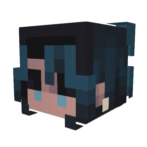 Ontani_Lin Minecraft avatar head, 3D render