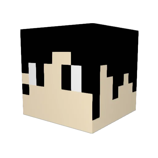 Ontilab Minecraft avatar head, 3D render