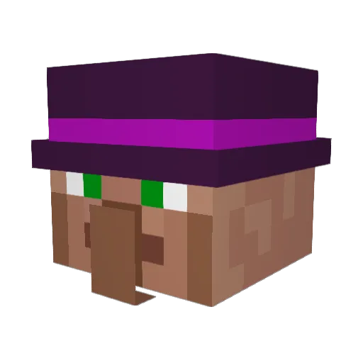 OntoZaphon Minecraft avatar head, 3D render
