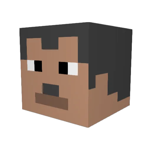 Onur24 Minecraft avatar head, 3D render