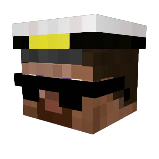 OnurAirlines Minecraft avatar head, 3D render