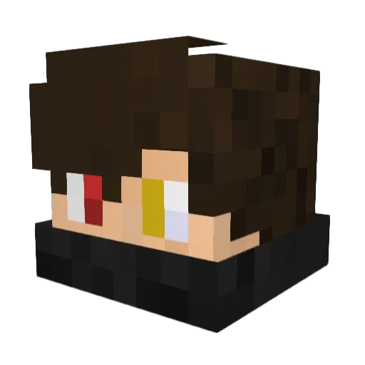 OnurKiper Minecraft avatar head, 3D render