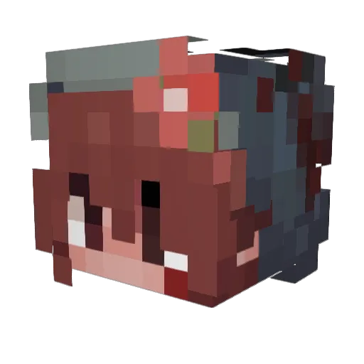 OnyLaisser Minecraft avatar head, 3D render