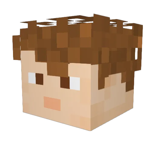 OnyaMarks Minecraft avatar head, 3D render