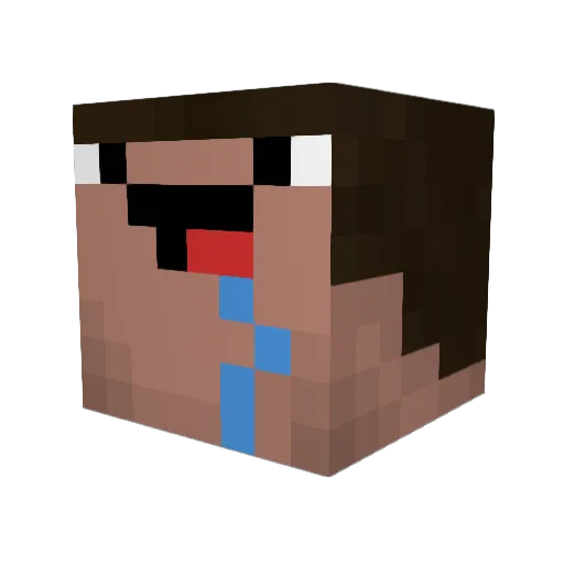 OnyxGaming_ Minecraft avatar head, 3D render