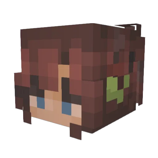 OnyxSkies Minecraft avatar head, 3D render