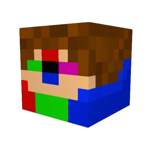 OnyxSpirit14 Minecraft avatar head, 3D render