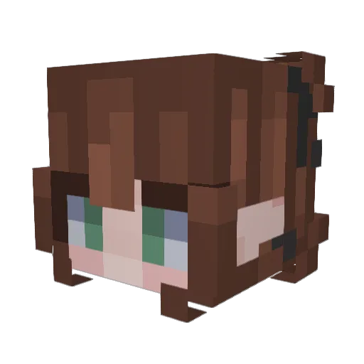 OnyxTheAlien Minecraft avatar head, 3D render