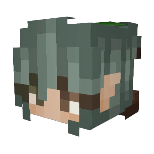 OnyxVega Minecraft avatar head, 3D render