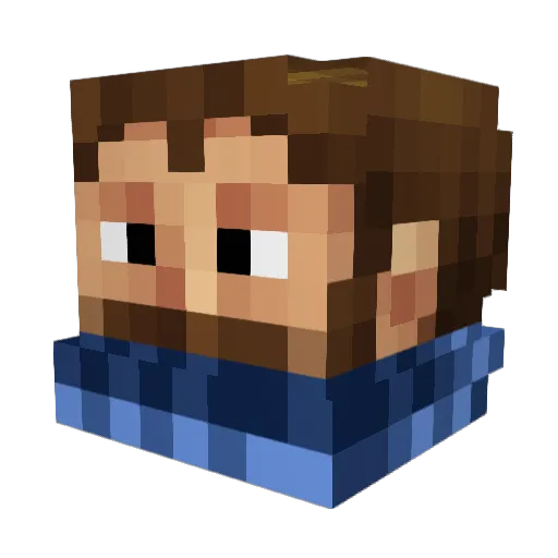 Onyx__ Minecraft avatar head, 3D render