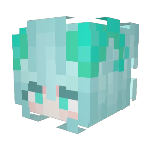 OnyxxGamess Minecraft avatar head, 3D render
