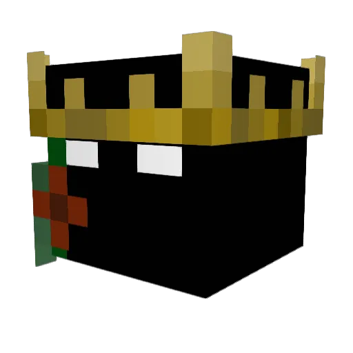 Onyxx_XD Minecraft avatar head, 3D render