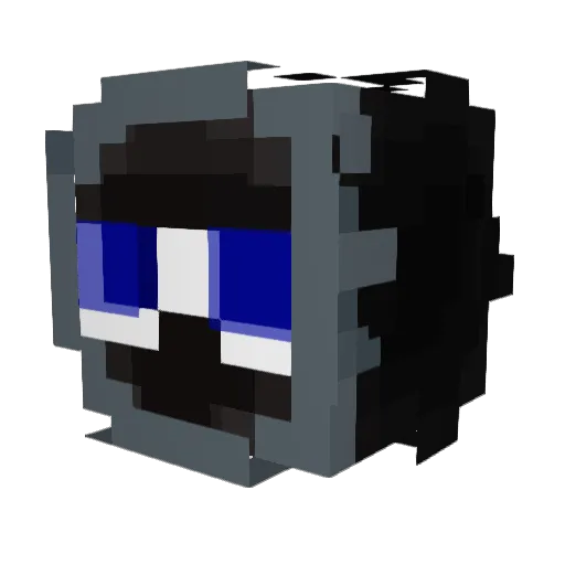 Onzes Minecraft avatar head, 3D render