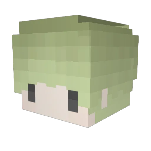 OoDRSoO Minecraft avatar head, 3D render